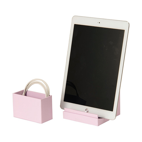 ナカバヤシ ハウスタディ タブレットスタンド&ケーブルケース ラベンダー HSD-TC01LA