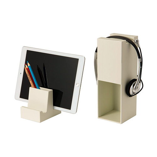 ナカバヤシ ハウスタディ ヘッドホン&マルチスタンド ベージュ HSD-HM01BE