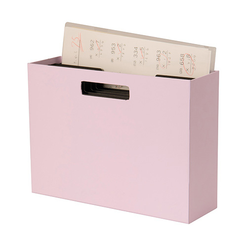 ナカバヤシ ハウスタディ 仕切りケース付きファイルボックス ラベンダー HSD-FB01LA