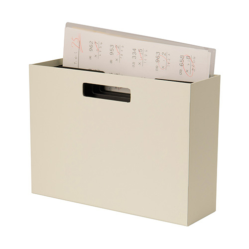 ナカバヤシ ハウスタディ 仕切りケース付きファイルボックス ベージュ HSD-FB01BE