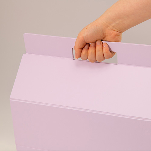 ナカバヤシ ハウスタディ 紙製キャリングバッグ ラベンダー HSD-PC01LA