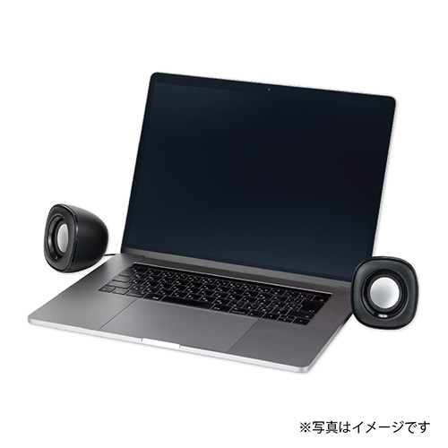 ナカバヤシ USB電源スピーカー3.5mmステレオ/ブラック SP-001BK (tm)