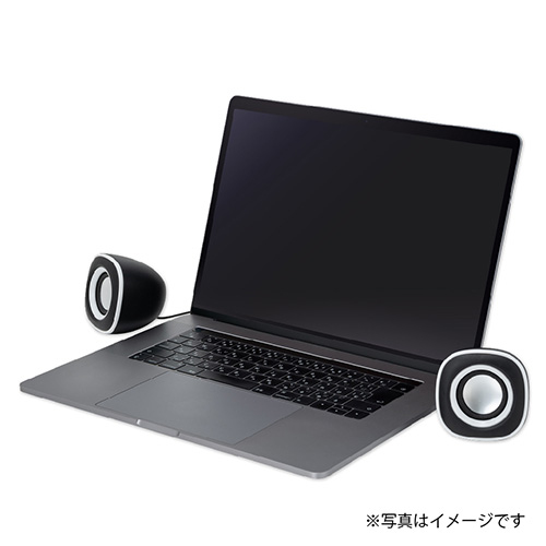 ナカバヤシ USB電源スピーカー3.5mmステレオ/ホワイトライン SP-001WL (tm)