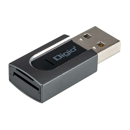 ナカバヤシ 小型USB2.0 microSDアルミカードリーダー・ライター/グレー CRW-MSD83GY (tm)