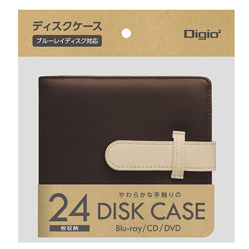 ナカバヤシ Blu-ray対応 ディスクケース 24枚収納/ブラウン BD-092-24BR (tm)