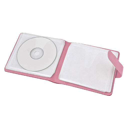 ナカバヤシ Blu-ray対応 ディスクケース 24枚収納/ピンク BD-092-24P (tm)
