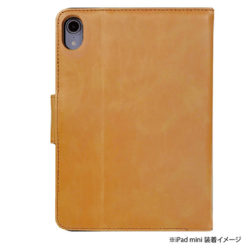 ナカバヤシ iPad mini(2021)用PUレザージャケット/キャメル TBC-IPM2108CA (tm)