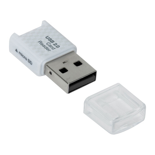 ナカバヤシ USB2.0カードリーダー・ライター /ホワイト CRW-MSD79W (tm)