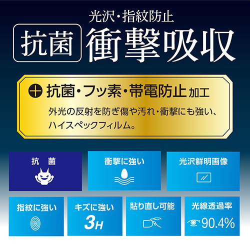 ナカバヤシ iPad mini 2021(第6世代)用衝撃吸収フィルム/光沢 TBF-IPM21FPK (tm)