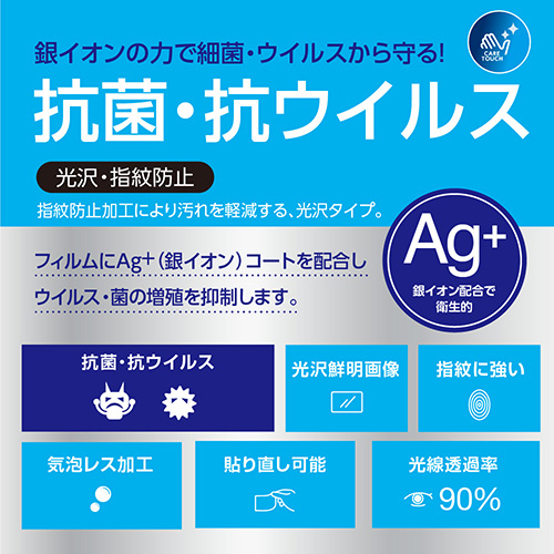 ナカバヤシ iPadminiフィルム/光沢抗ウイルス TBF-IPM21FLKAV (tm)