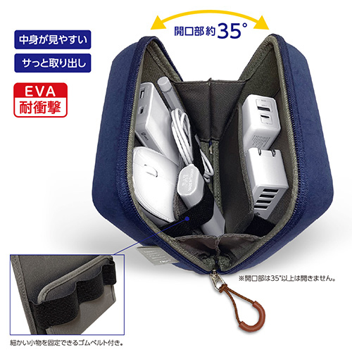 ナカバヤシ ガジェットEVAポーチ/ベージュ SZC-GDP13BG (tm)