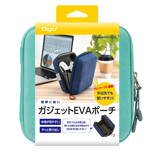 ナカバヤシ ガジェットEVAポーチ/グリーン SZC-GDP13GN (tm)