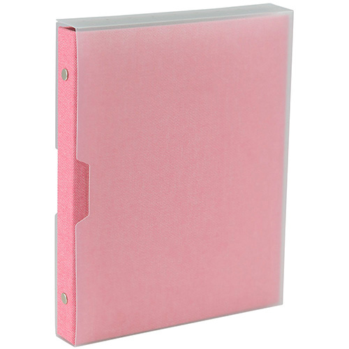 ナカバヤシ cotto. (コット) バインダー式 黒台紙フォトアルバム L判40枚 ヨコ ピンク A-COPLY-401-P