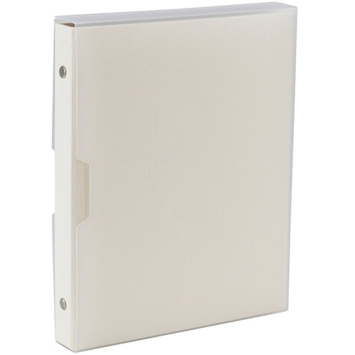 ナカバヤシ cotto. (コット) バインダー式 黒台紙フォトアルバム L判40枚 ヨコ ホワイト A-COPLY-401-W