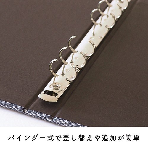 ナカバヤシ cotto. (コット) バインダー式 黒台紙フォトアルバム L判40枚 ヨコ ホワイト A-COPLY-401-W