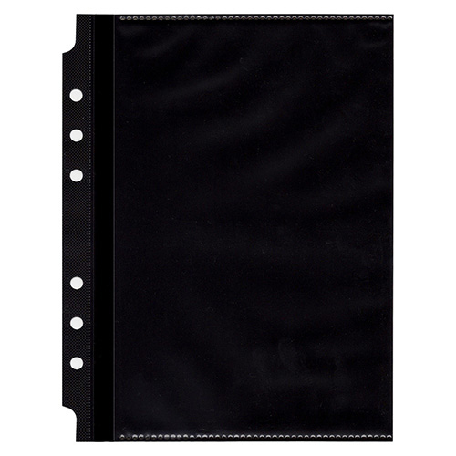 ナカバヤシ cotto. (コット) バインダー式 黒台紙フォトアルバム替台紙 2L判 5枚入 A-COPYR-201