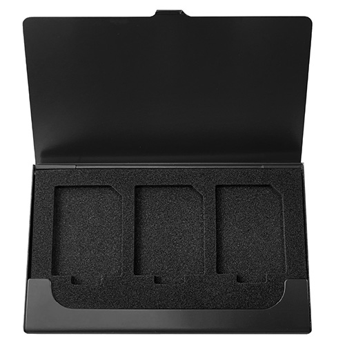 ナカバヤシ アルミカードケース SDカード3枚収納/ブラック MCC-2201BK (tm)