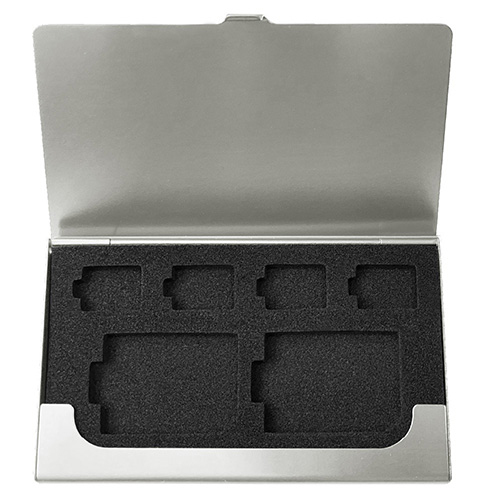 ナカバヤシ アルミカードケース SD2枚・microSD4枚収納/シルバー MCC-2202SL (tm)