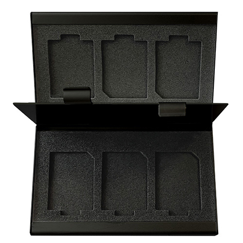 ナカバヤシ アルミカードケース SDカード6枚収納/ブラック MCC-2204BK (tm)