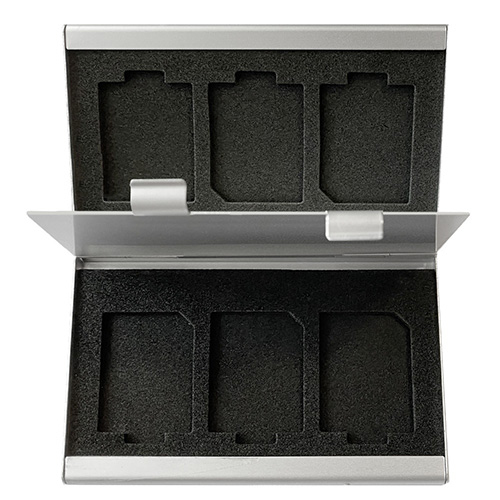 ナカバヤシ アルミカードケース SDカード6枚収納/シルバー MCC-2204SL (tm)