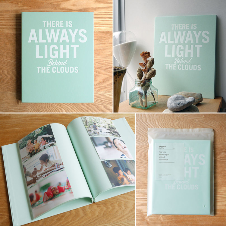 【WEB限定品】アルバム  ホームデコレーションアルバムシリーズ メッセージアルバム HDMA-L-IG/EC アイスグリーン