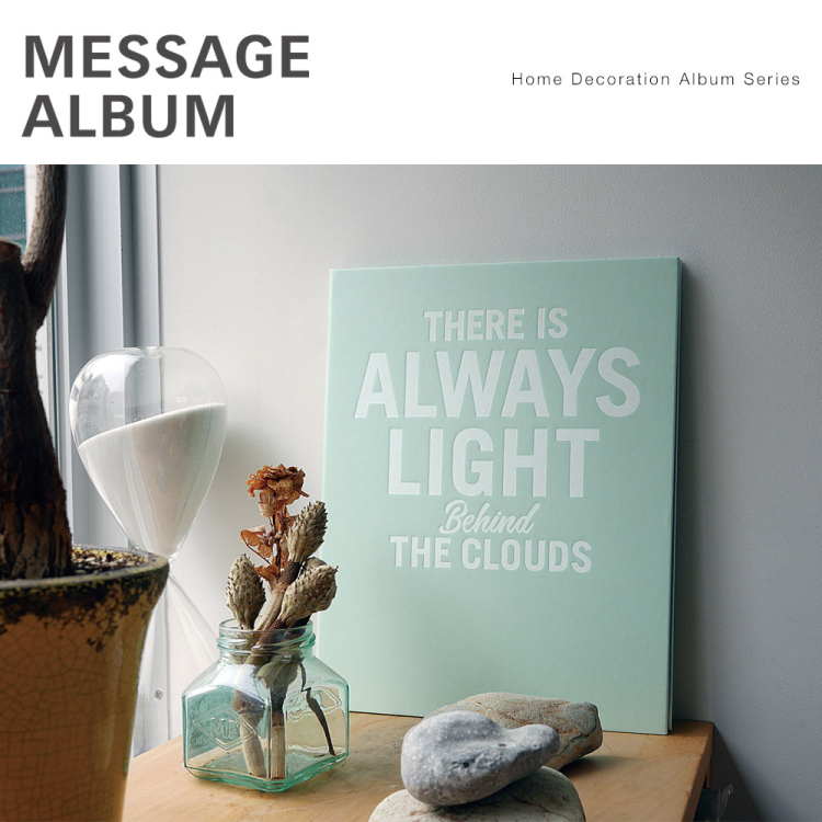 【WEB限定品】アルバム  ホームデコレーションアルバムシリーズ メッセージアルバム HDMA-L-IG/EC アイスグリーン