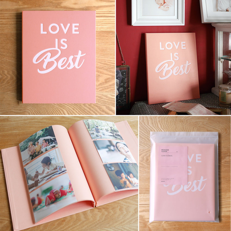 【WEB限定品】アルバム ホームデコレーションアルバムシリーズ メッセージアルバム HDMA-L-CP/EC コーラルピンク