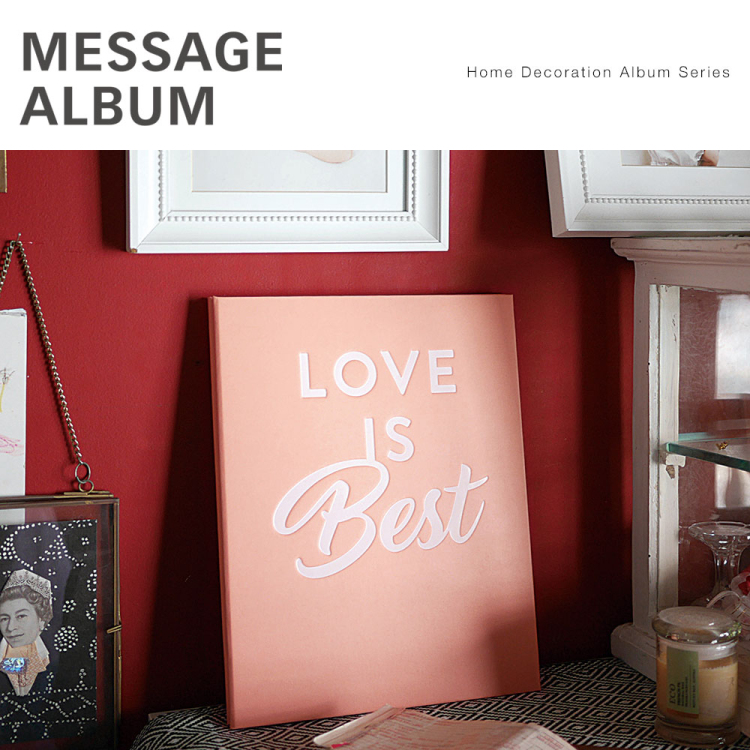 【WEB限定品】アルバム ホームデコレーションアルバムシリーズ メッセージアルバム HDMA-L-CP/EC コーラルピンク