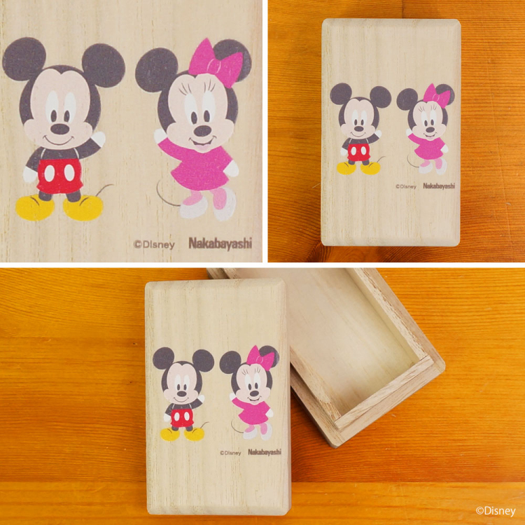 ナカバヤシ ディズニーキャラクター 桐 へその緒ケース ベビーミッキー＆ベビーミニー IT-HESCS-D-01