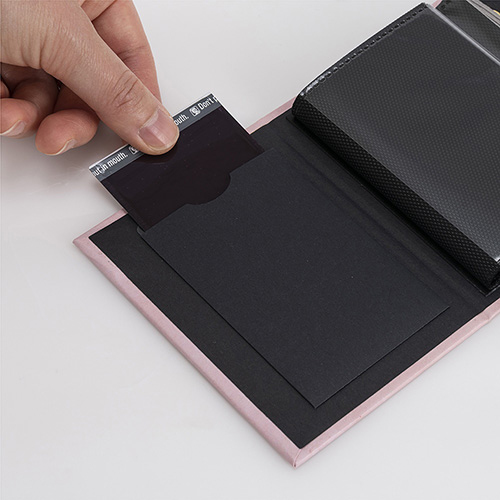 ナカバヤシ チェキ用ポケットアルバム20枚収納 大理石風 ピンク A-CK-201-P