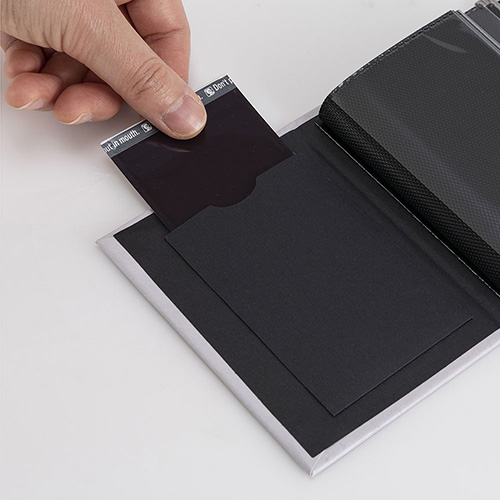 ナカバヤシ チェキ用ポケットアルバム20枚収納 大理石風 ホワイト A-CK-201-W