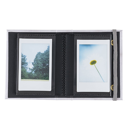 ナカバヤシ チェキ用ポケットアルバム20枚収納 大理石風 ホワイト A-CK-201-W