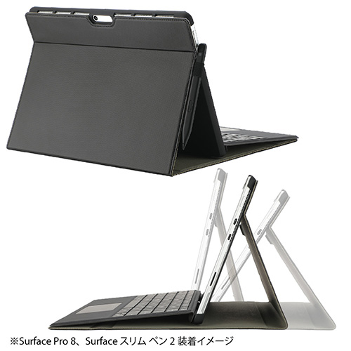 ナカバヤシ Surface Pro 8用 衝撃吸収ケース/ブラック TBC-SFP2104BK