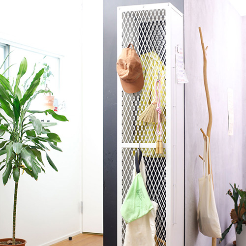 FeC&D/ロッカー2段タイプ/ホワイト FECAD-L2T-W【別注】