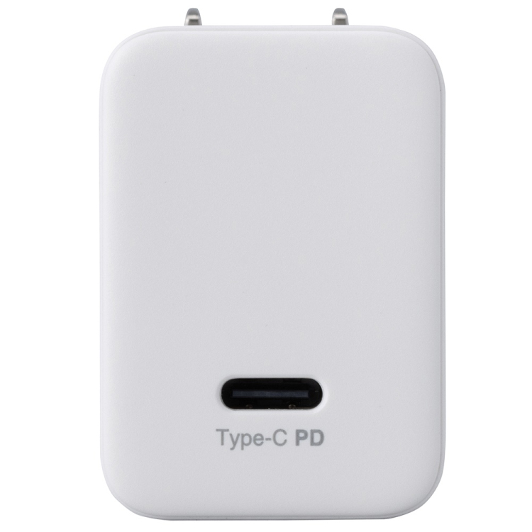 ナカバヤシ GaN 65W PD充電対応 Type-C 1ポート充電器/ホワイト JYU-ACU06W (tm)