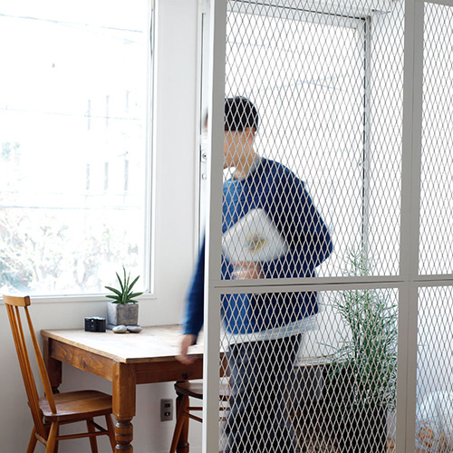 FeC&D/メッシュパーテーション/ホワイト FECAD-PA-W【別注】