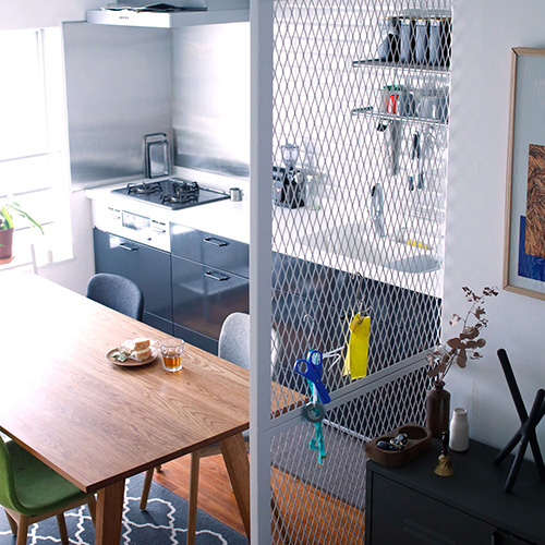 FeC&D/メッシュパーテーション/ホワイト FECAD-PA-W【別注】