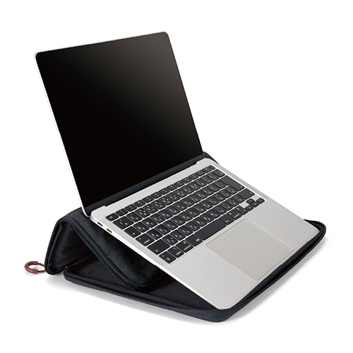 ナカバヤシ 13.3インチ汎用PCスタンドインナーケース/ブラック SZC-FC132210BK