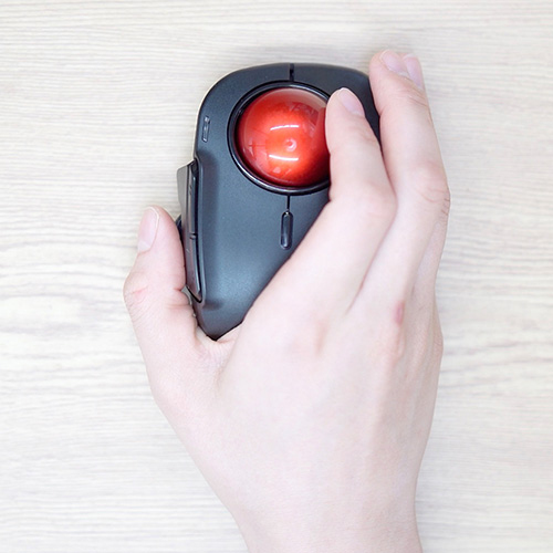 ナカバヤシ 【Qシリーズ】小型無線5ボタンレーザー式人差し指トラックボール/ホワイト(tm)