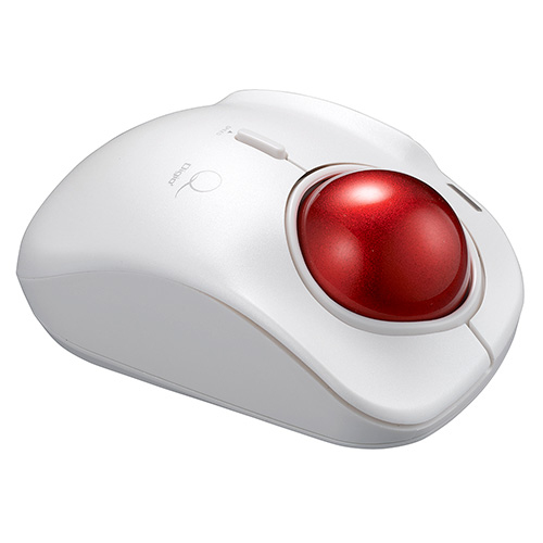 ナカバヤシ 【Qシリーズ】小型無線5ボタンレーザー式人差し指トラックボール/ホワイト(tm)
