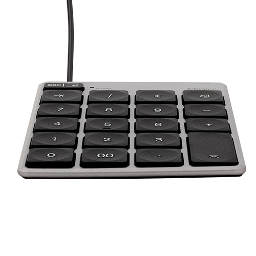 ナカバヤシ Mac用有線薄型テンキーボード/グレーボディ×ブラックキー