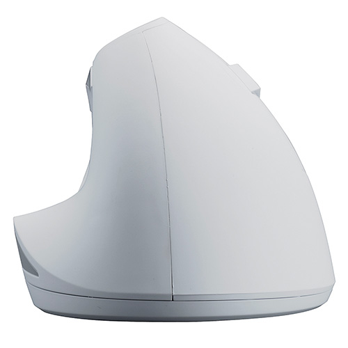 ナカバヤシ 有線 静音5ボタン Blue LEDエルゴノミクスマウス【MUS-UKF208】ホワイト