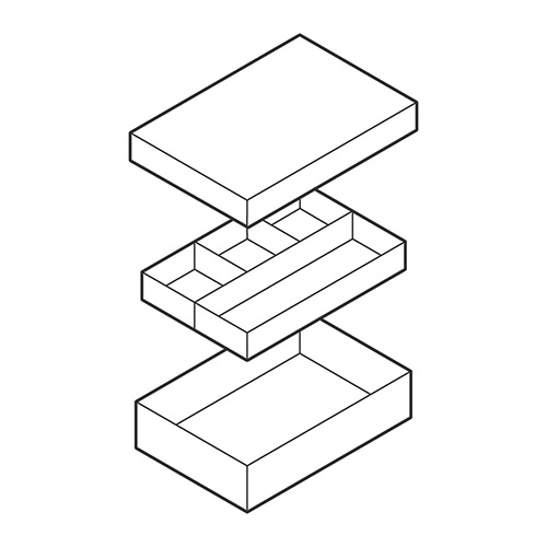 ナカバヤシ 再生紙でつくった整理箱 リトレイA5 ライトグレー RTY-A5LG