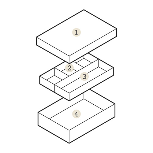 ナカバヤシ 再生紙でつくった整理箱 リトレイA5 クラフト RTY-A5KR