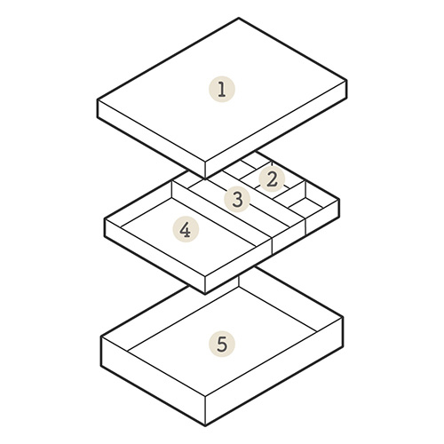 ナカバヤシ 再生紙でつくった整理箱 リトレイA4 ライトグレー RTY-A4LG