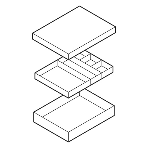 ナカバヤシ 再生紙でつくった整理箱 リトレイA4 ライトグレー RTY-A4LG