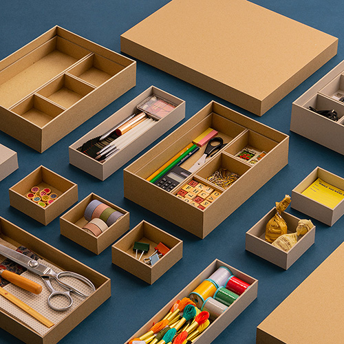 ナカバヤシ 再生紙でつくった整理箱 リトレイA4 ライトグレー RTY-A4LG