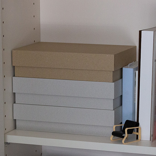 ナカバヤシ 再生紙でつくった整理箱 リトレイA4 ライトグレー RTY-A4LG