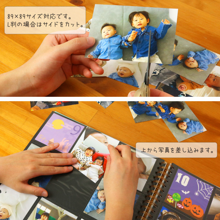 【WEB限定品】ナカバヤシ 窓抜き ましかくリング式アルバム WORA-SQ-378-1 ポケットアルバム ピンク【ケース付】