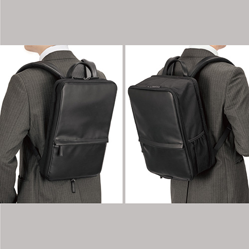 ナカバヤシ 厚みが変わる PCバックパック 16インチ/ブラック CB-283BK (tm)